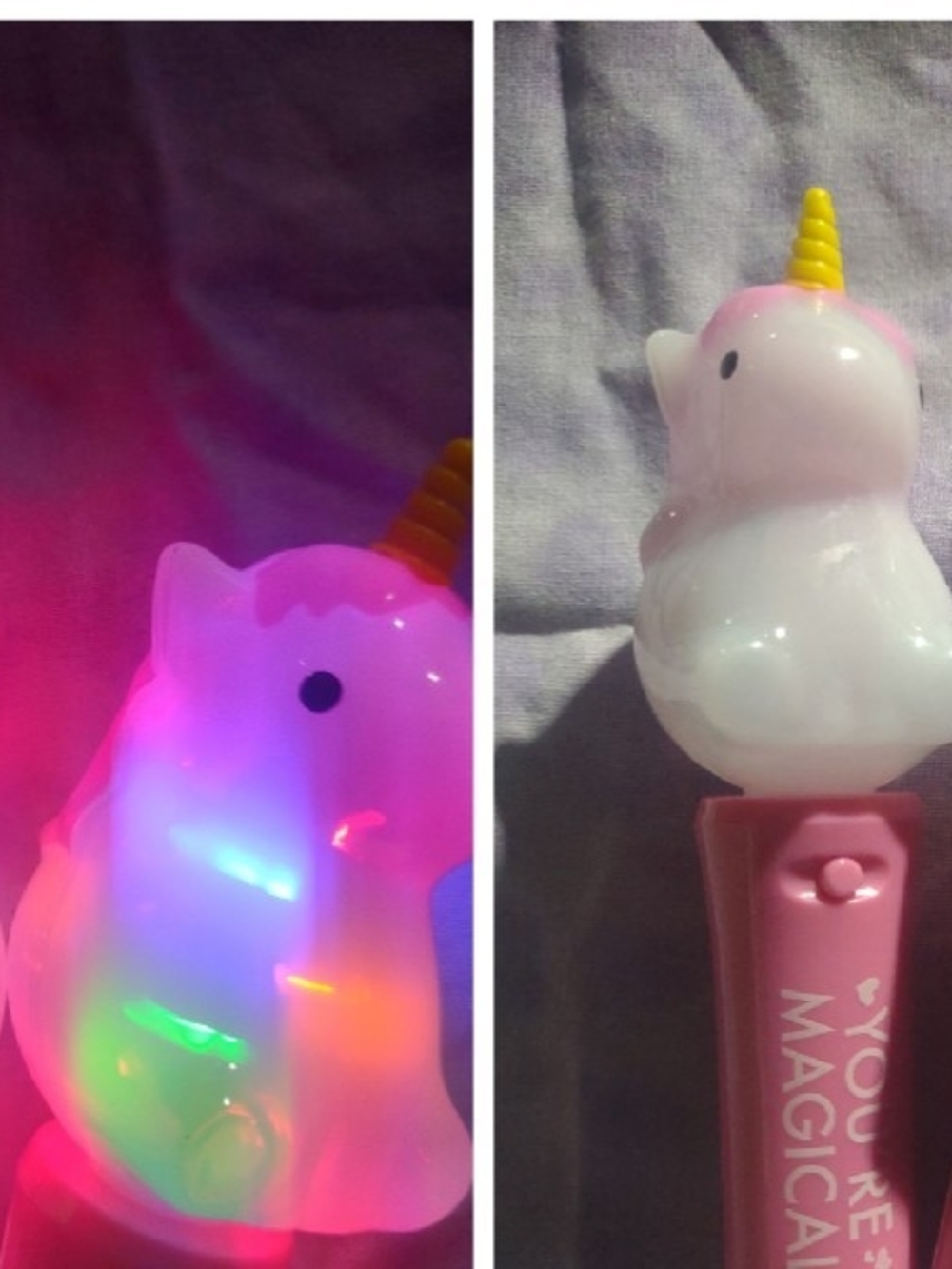 Pink Unicorn Light-Up Kids Toy Wand - Magical Unicorn